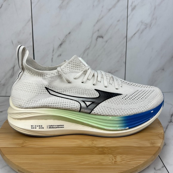 Mizuno Other - Mizuno Neo Zen Mens Size 13 White Blue Green Running Walk Shoes 411521